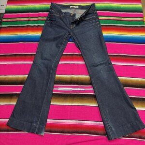 J Brand Jeans Women's Size 30x35 Love Story Wide Flare Bell Bottom Blue 72201‎